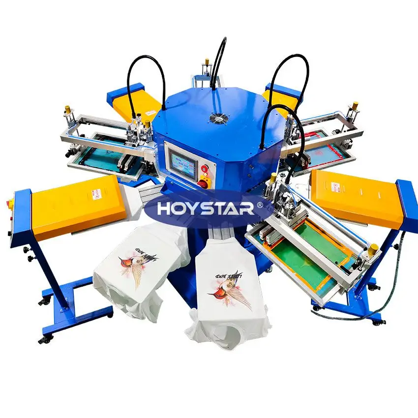 4 color automatic plastisol screen printing ink machine for t shirts silk screen printer garment tagless clothes label