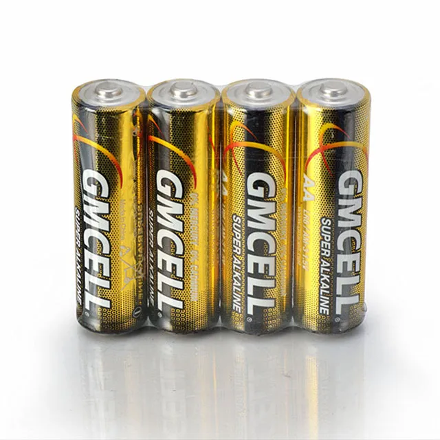 GMCELL Alkaline Battery Lr6 Am-3 Super Dry Cell Batteries for Toys 1.5v Aa Size Aluminium Foil Power Flash Alkaline Cylindrical