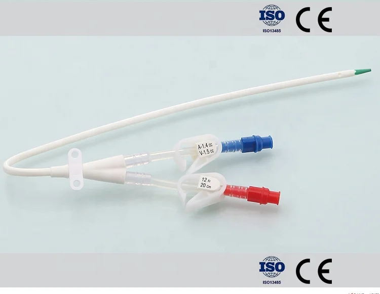 Disposable single double triple lumen Hemodialysis and dialysis catheter tube