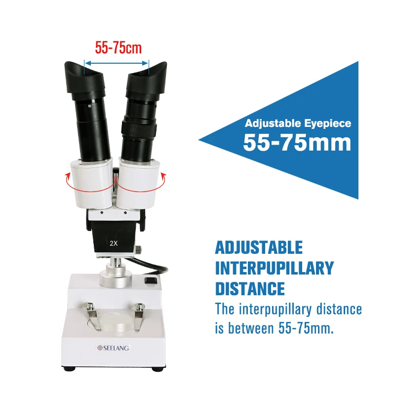 Zoom 20x 40X Soldering Binocular stereo microscope up/down LED light smartphone phone repair PCB industrial OSL-503