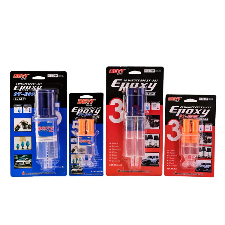 
DEYI high temperature clear epoxy glue ab epoxy adhesive for stainless steel 