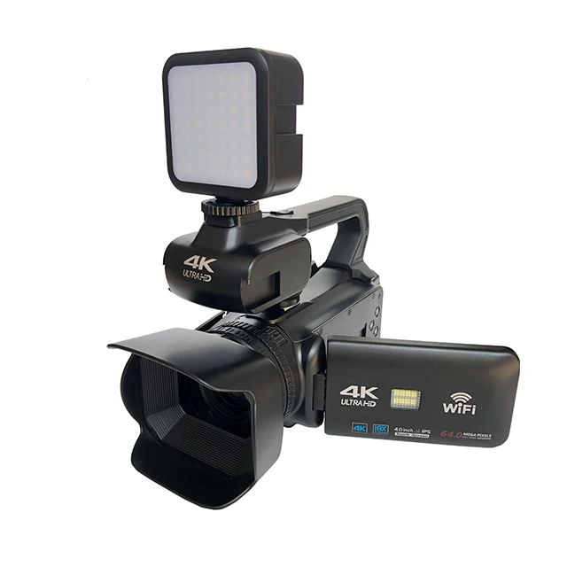 Видеокамера vlog 4K 1080P HD 64 мп автофокус сенсорный экран 4 0 дюйма 18-кратный цифровой зум камера для