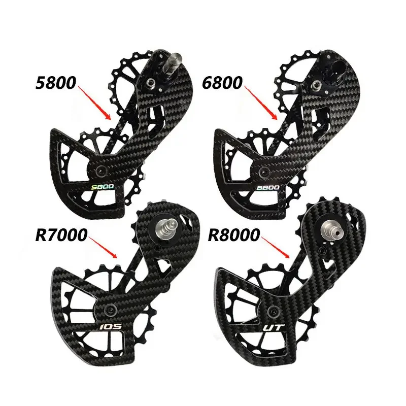 CYCLAMI  UT 105 5800 6800 R7000 R8000 Ceramic Bearing Carbon Fiber Pulley Road Bike 11 Speed Bike Derailleur Guide Wheel