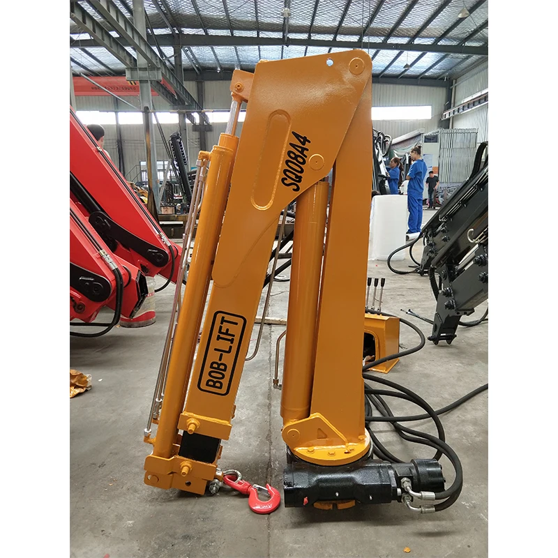 Knuckle Boom 0.8 ton mobile hydraulic pickup truck jib crane