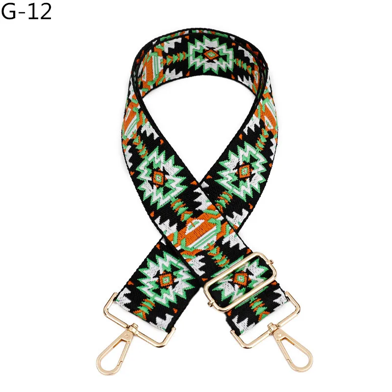 5cm Wide Color Bag Jacquard Rhombus Shoulder Belt Crossbody Strap Adjustable Replacement Belt Strap