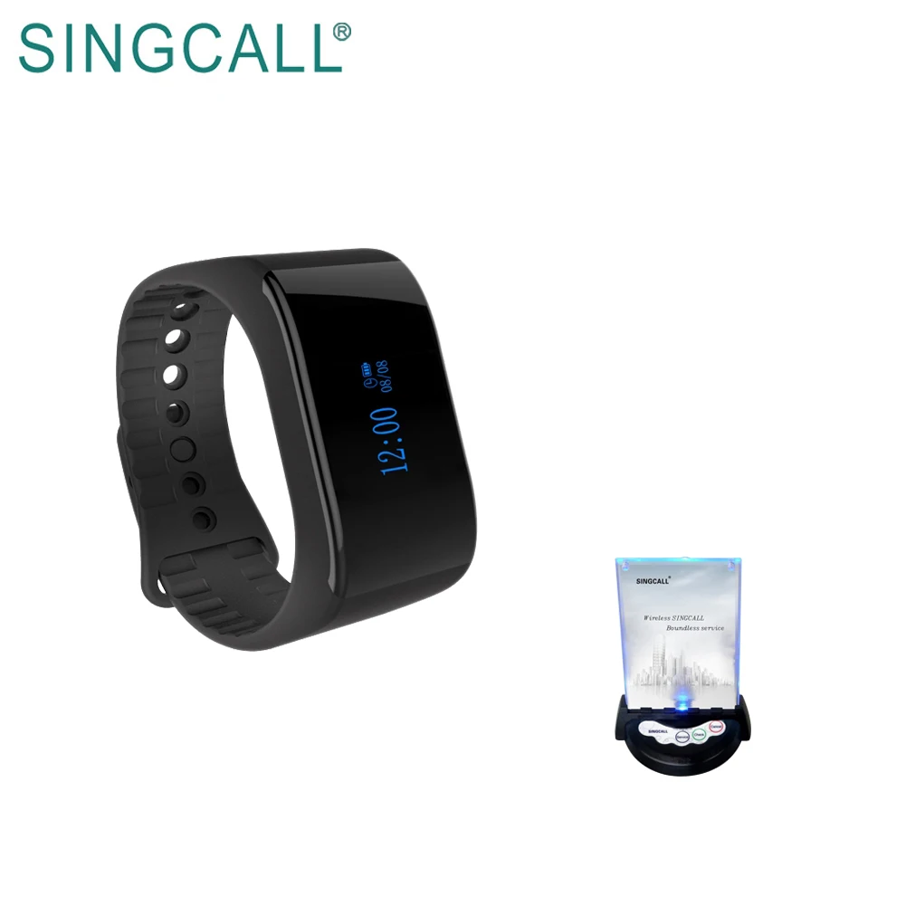 SINGCALL водонепроницаемый портативный звуковой сигнал вызова официанта пейджер для ресторанный