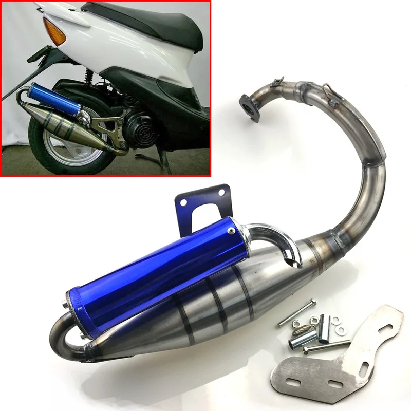 V8 Motorcycle Exhaust System For Honda DIO50/AF24/AF27/AF28/AF30/ DIO AF18 Exhaust Pipe 50cc Scooter Racing Exhaust