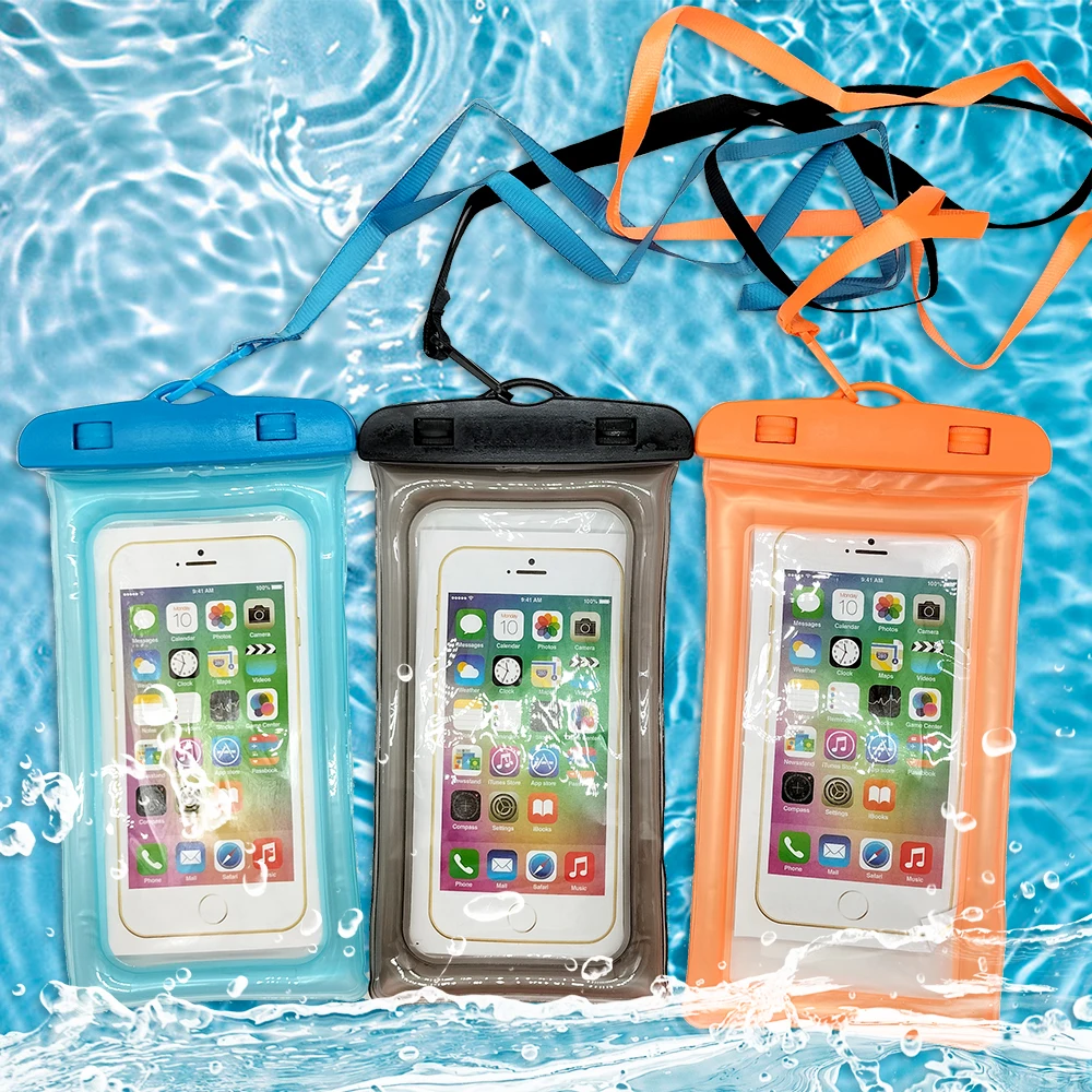 Wholesale Floating Waterproof Bag pvc Mobile Phone Cases Clear Pouch