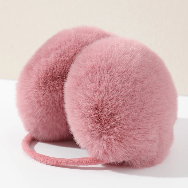 Горячая Распродажа, плюшевая Красивая защита для ушей из искусственного меха, Женская Холодная и теплая зимняя муфта для ушей