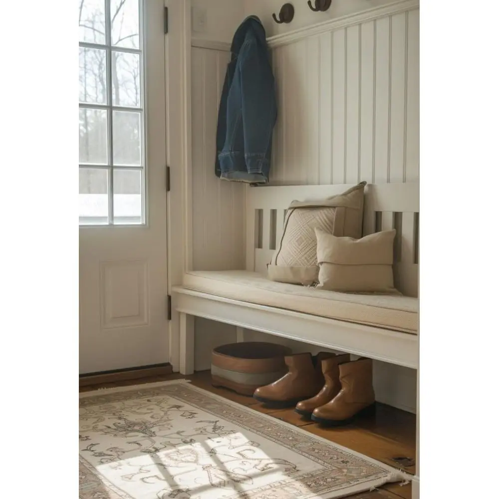 Beautiful Durable Custom Mud Room Cabinets with Necessary Accessories