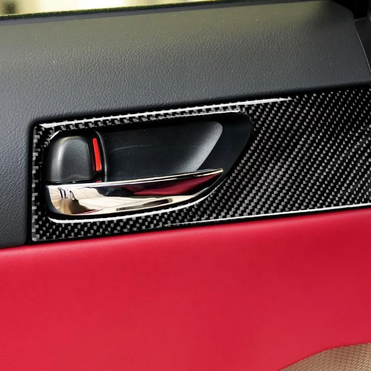 car accessories 2022 Carbon Fiber Sticker Car Rear Door Interior Handle Cover For LEXUS IS250 13-19 accesorios para auto