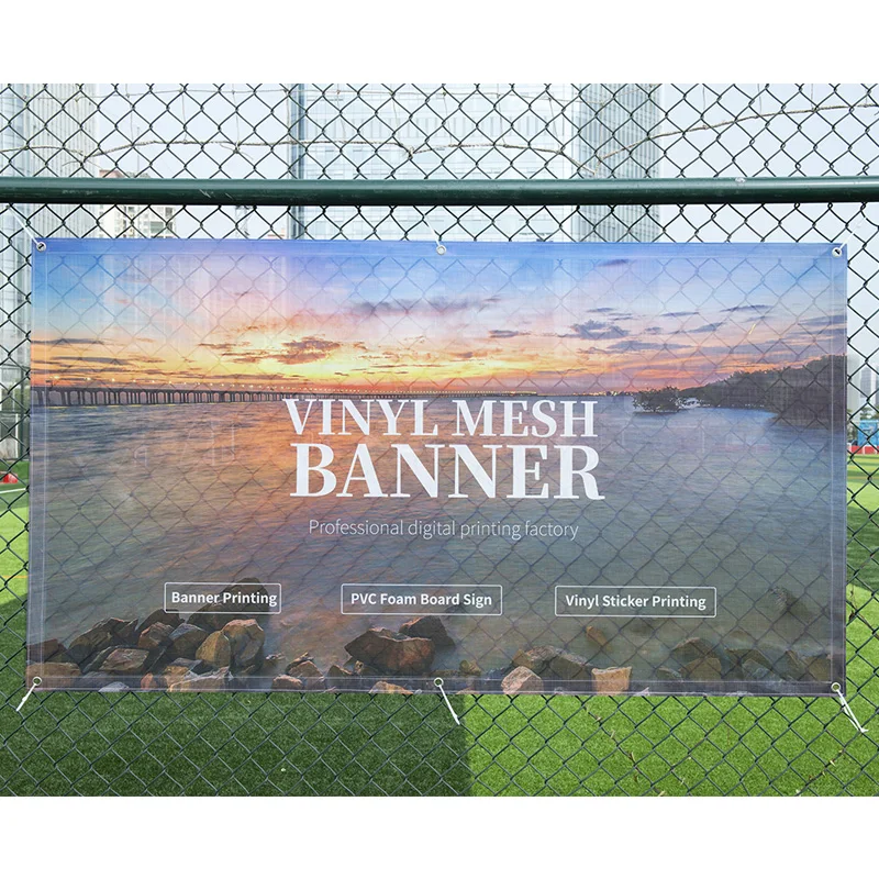 Full Color Custom Printed Banner Digital Printing Flex Vinyl Mesh Banner Signs Custom Outdoor Advertising Pvc Vinyl Banner