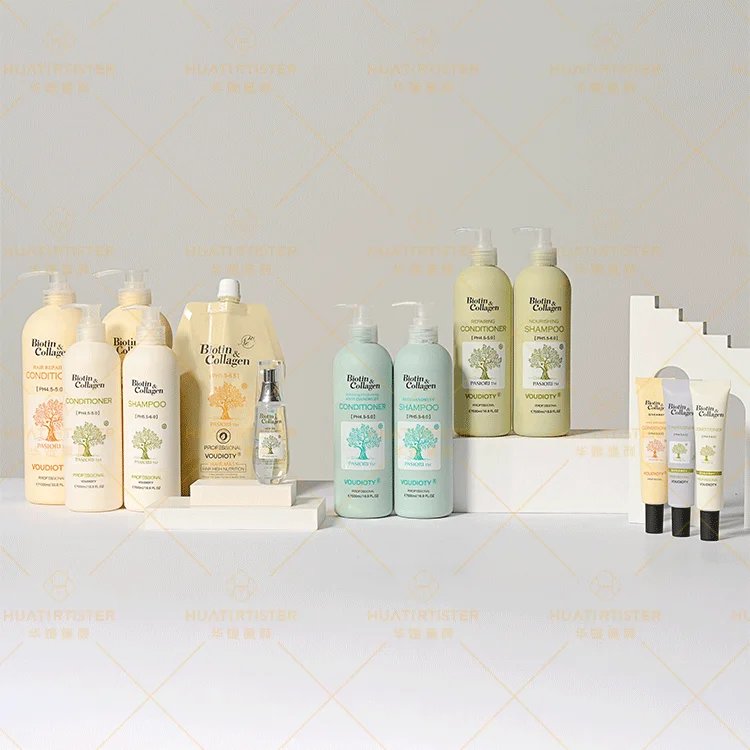 Huati Sifuli voudioty pasiori 1000ml Collagen Cleansing Nourishing Smoothing Straightening Hair Shampoo and conditioner