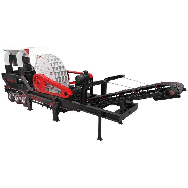 Stone Crusher Machine Limestone Crushing Machine Rock Crusher Mobile Tire Type Hammer Crusher Station