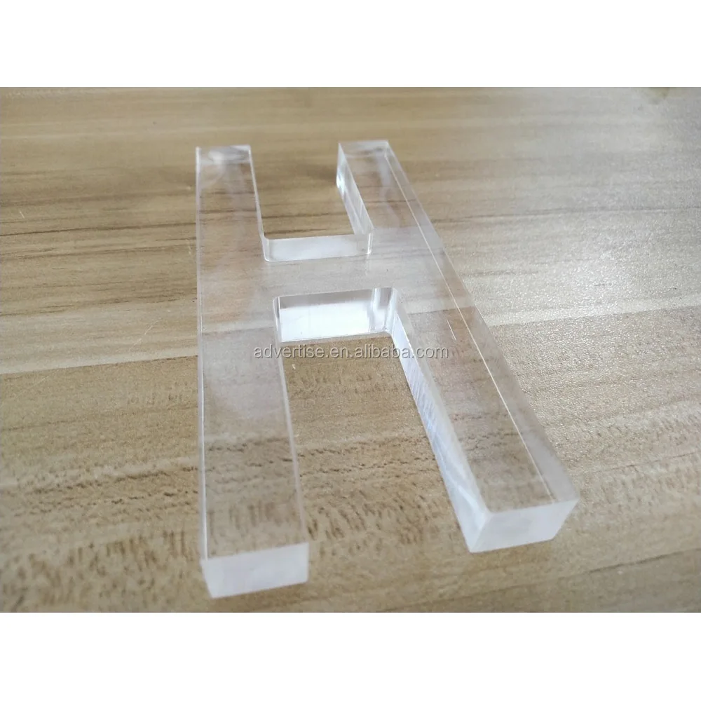 wholesale company wall background 3d acrylic laser cut alphabet letters advertising sign transparent clear 3d acrylic letter