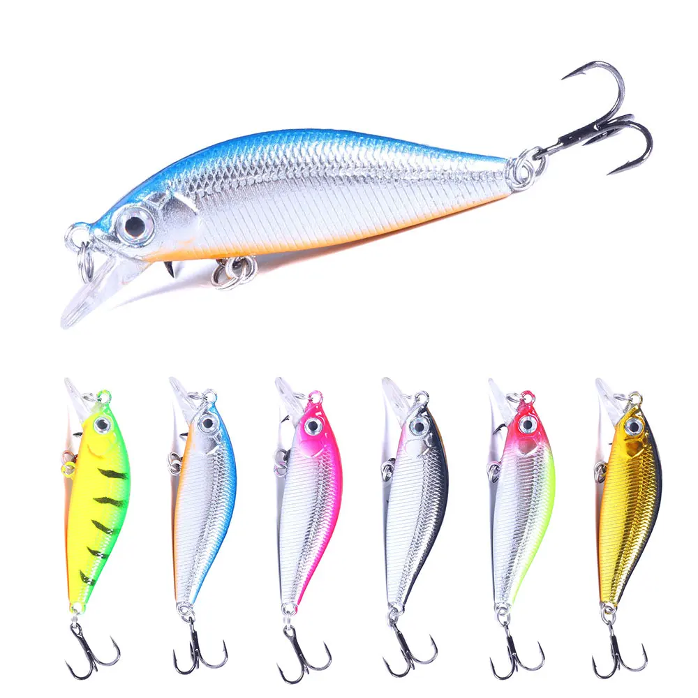 5cm-3g Artificial Bait Saltwater Freshwater Trout Slow Sinking Hard Minnow Fishing Lures