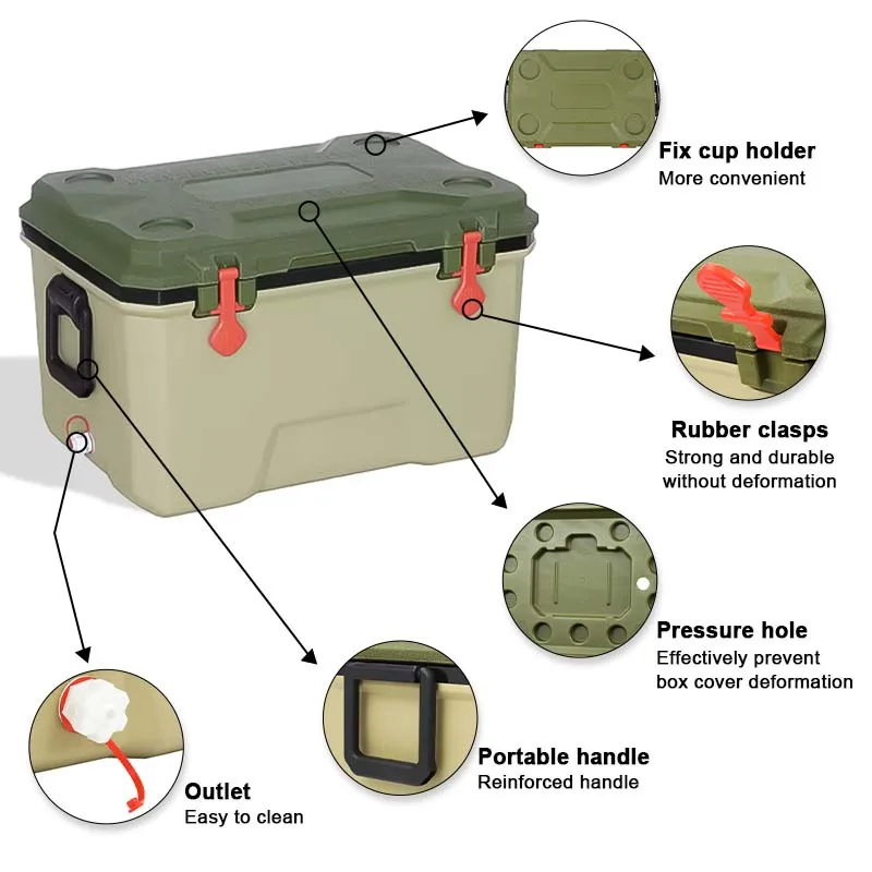 New Arrival 16L to 145L OEM Insulated set of fresh coolers cooler outdoor delivery aussie box marine thermal cooler