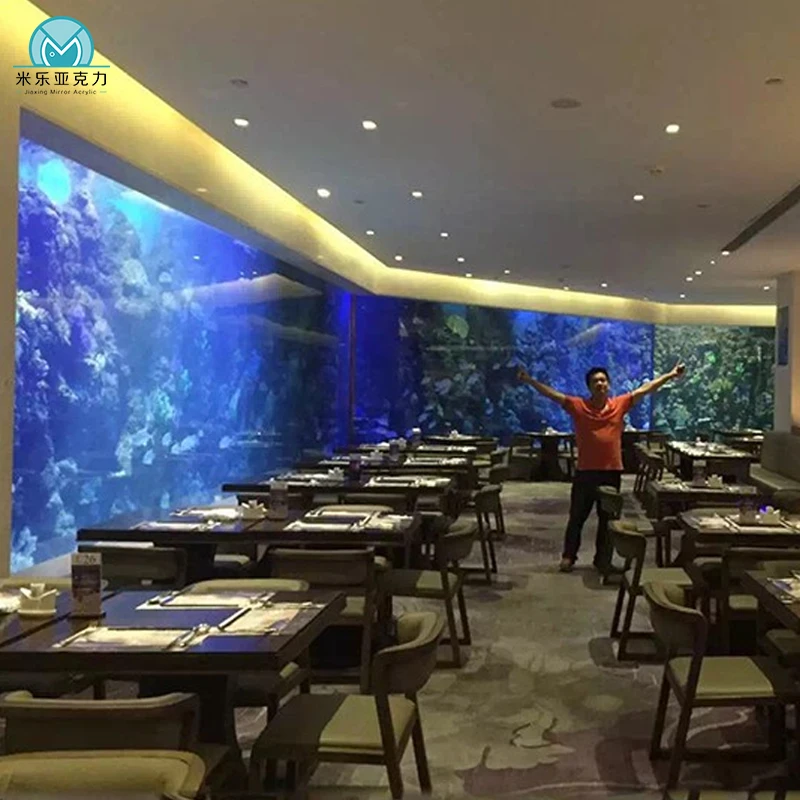 Factory direct sale aquarium high quality clear round acrylic divider fish tank