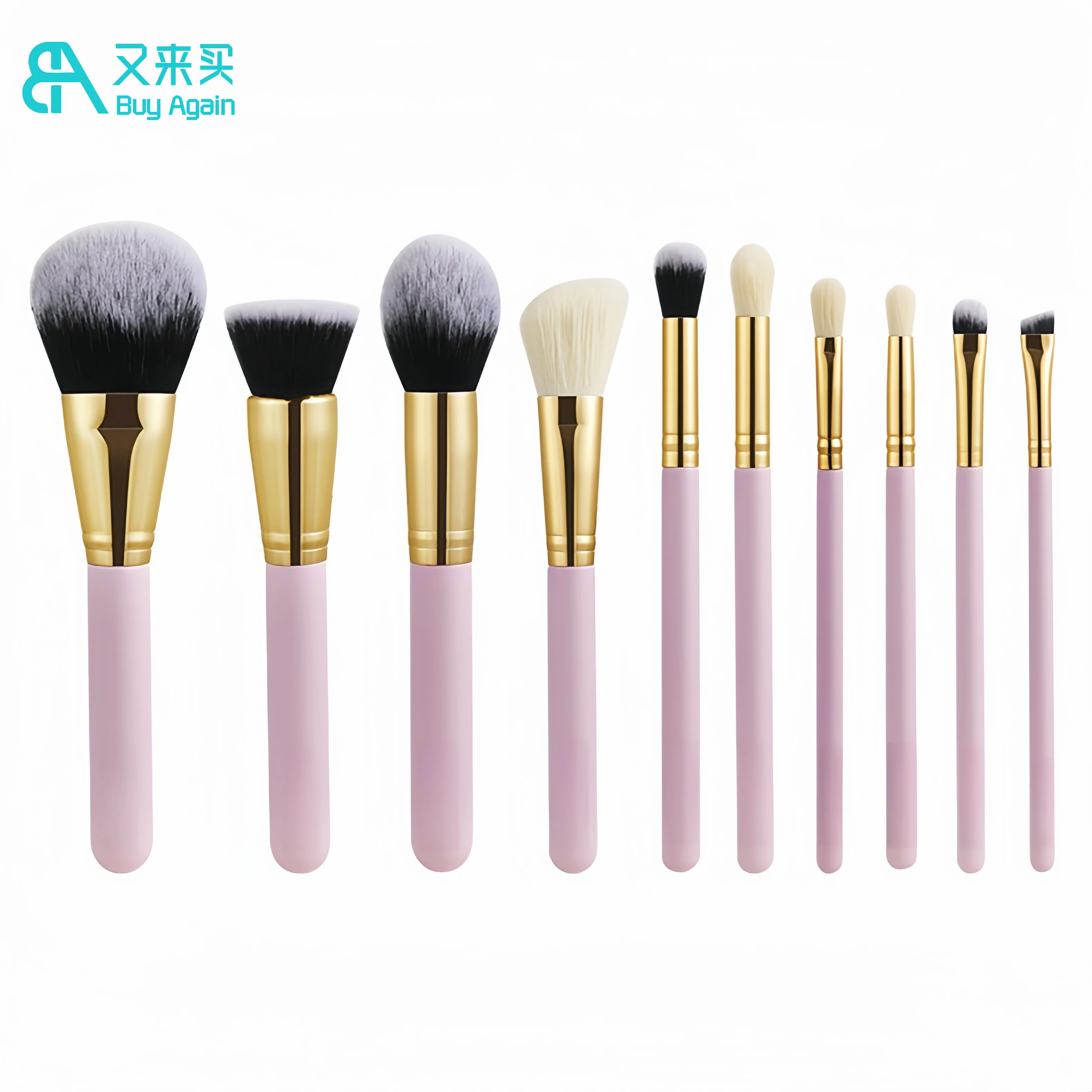 Wholesale high quality professional makeup tools sets make up accessories women gifts set 10 pcs pink makeup brush set