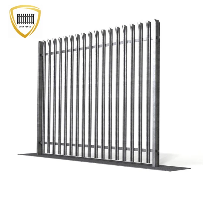 Горячеоцинкованная стальная ограда palisade/безопасная панель из ПВХ 2 4 м palisade