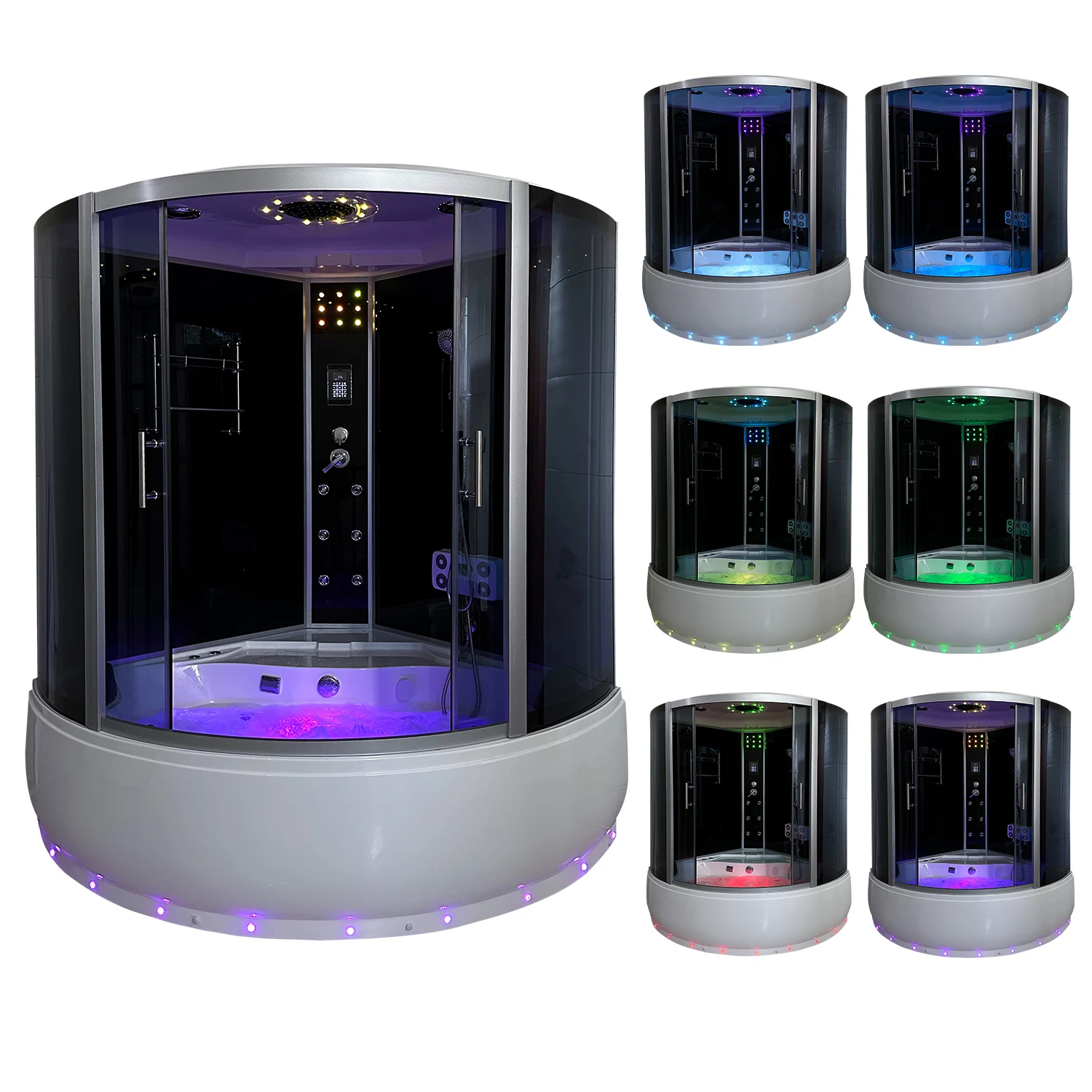 Corner massage Steam Showerr ooom Mult-Functional Computer Control steam shower cabin for Bathroom Wall