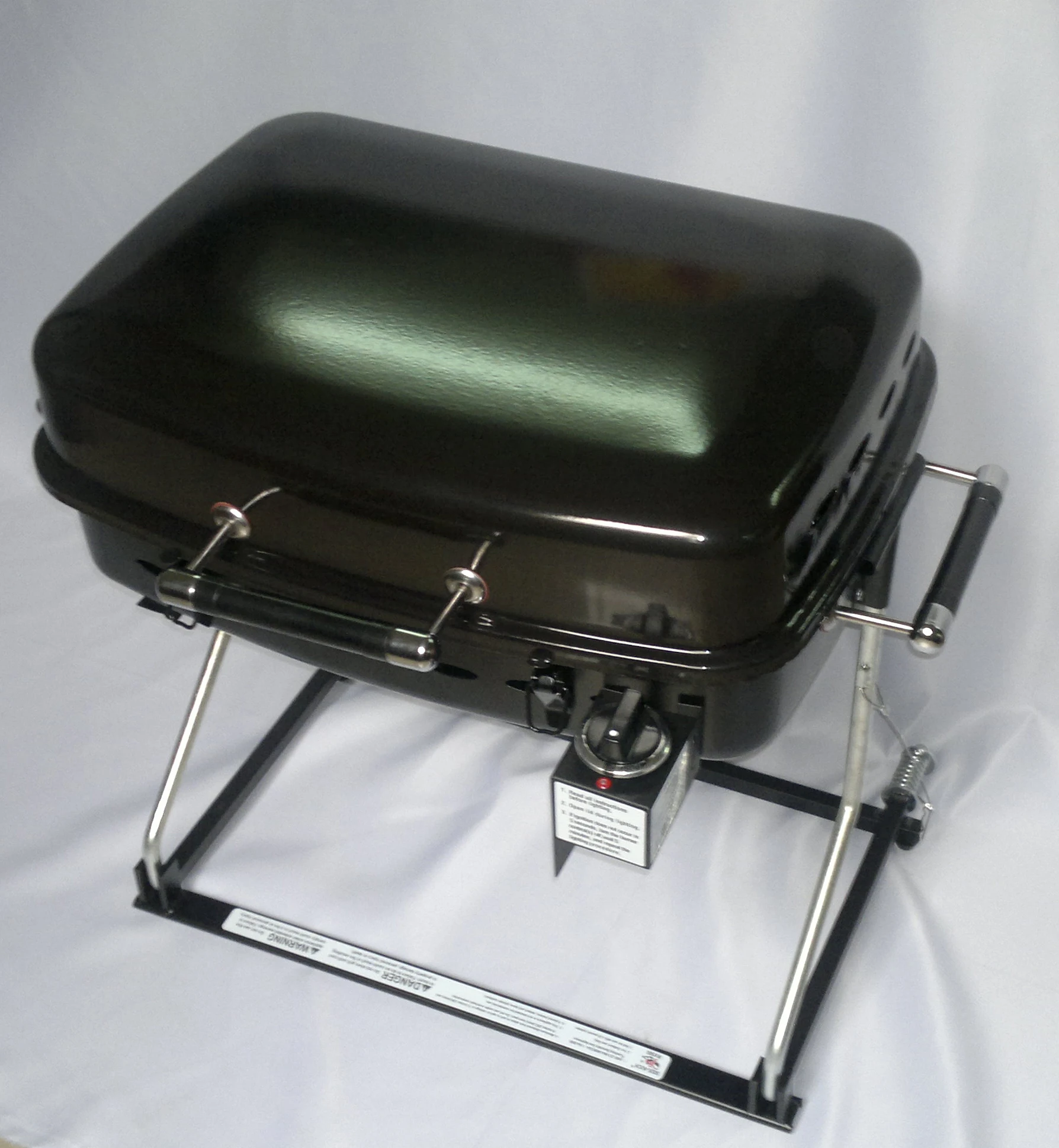 Black Simple Round Gas bbq grills outdoor Easily Cleaned Iron RV04