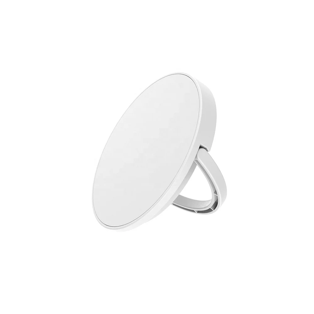 2 in 1 Portable Magnetic Fast Wireless Charger with Adjustable Ring Holder For Iphone 13/12 Series Mobile Phone Charging