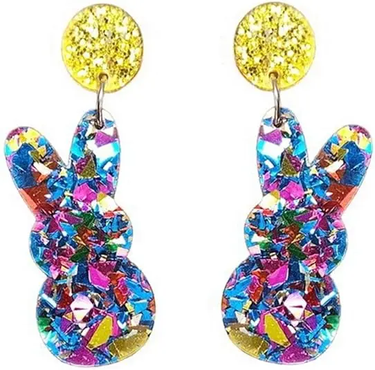 Cute Waterproof Dangle Acrylic Drop Wholesale Faberge Easter Egg Clear Resin Earrings Set Women From China Of Earrings