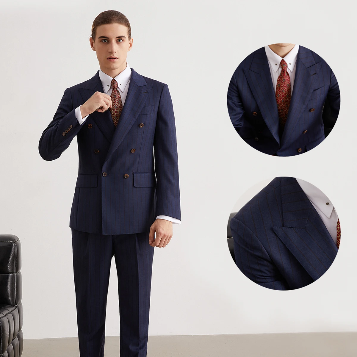 2024 Custom Men Suit British/Italian Style Bespoke Tailor Made Suit Catalog  New Style Book For Tailor Shop