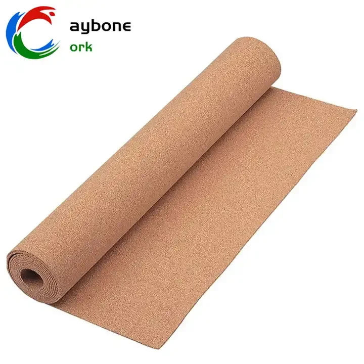 Factory Customizable 100% Natural Cork Board Wholesale Cork Sheet Cloth Board Foam Floor Underlay Roll