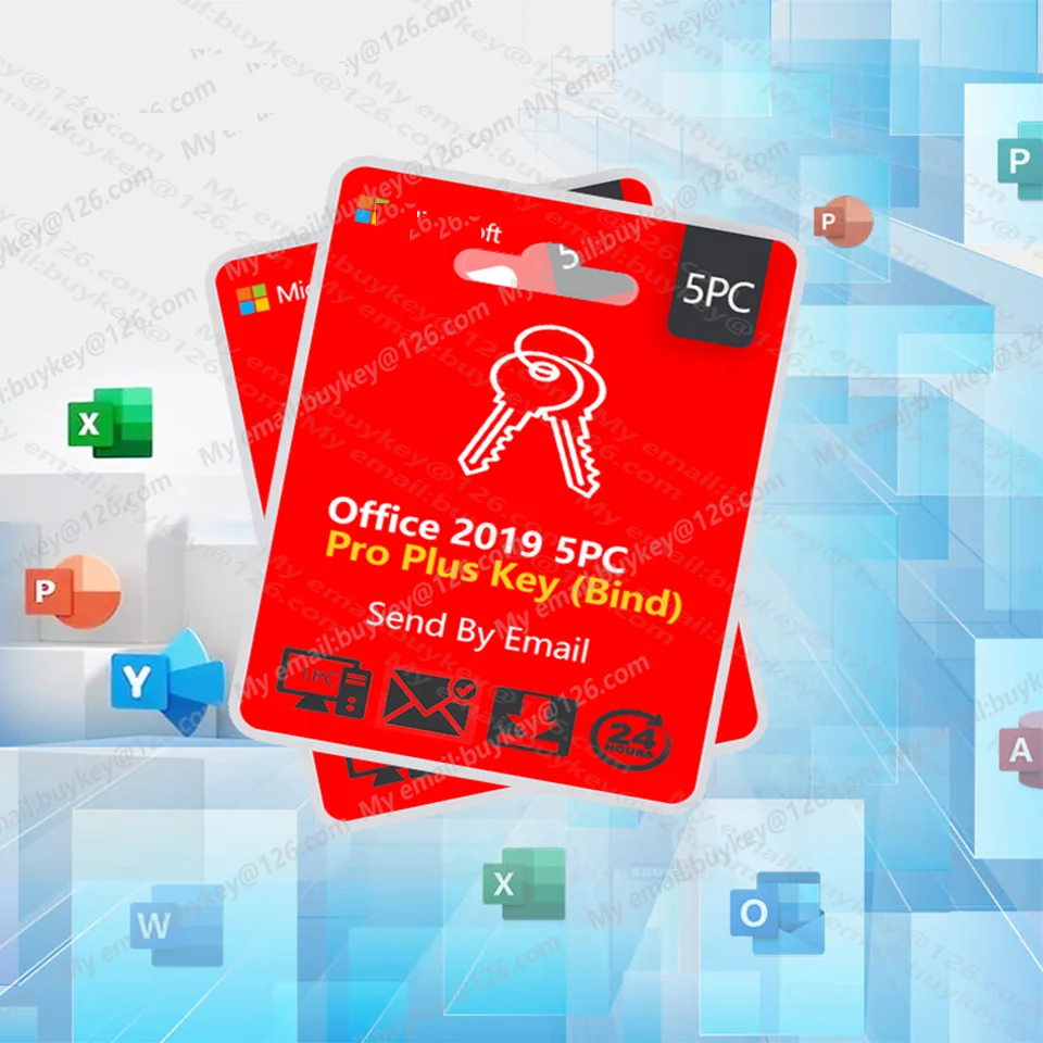 ms Office 2019 Professional Plus License Key for 5PC 100% Online Activation  Office 2019 Pro Plus Digital License Send by Email