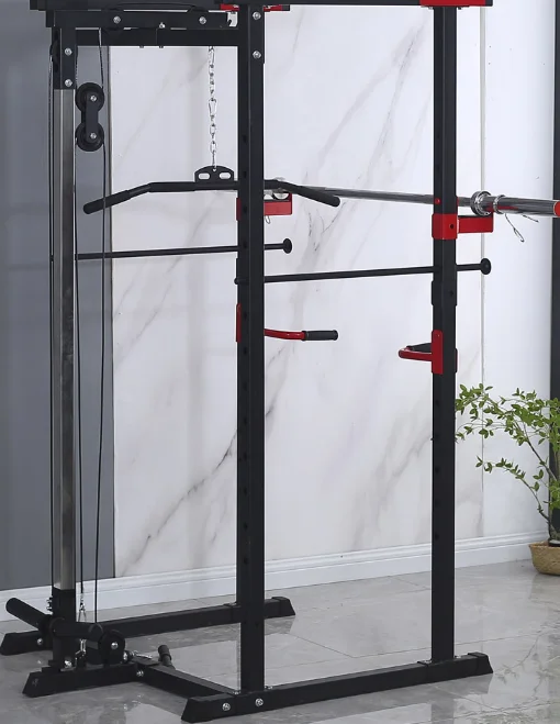 Commercial Home Workout Smith Machine Power Squat Rack Gym Equipment With Bench Press