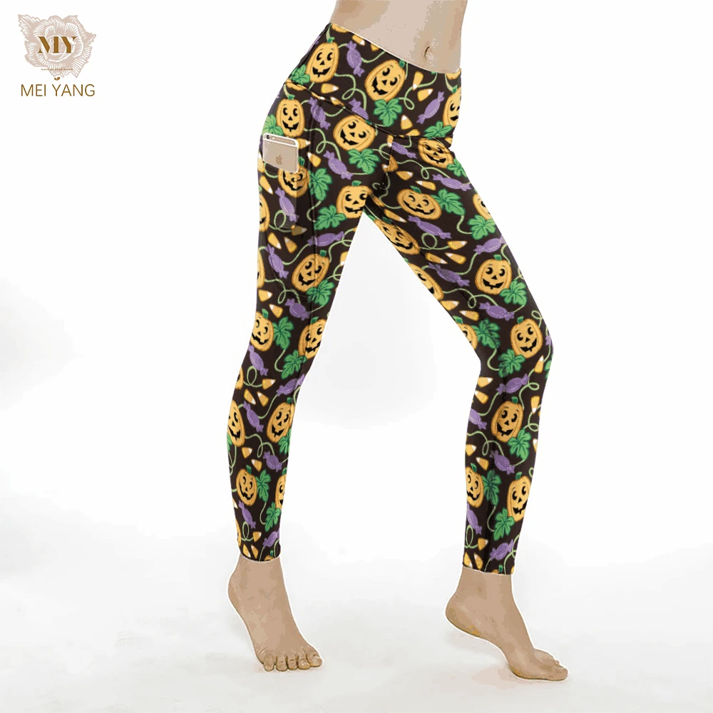 230gsm Womens Solid Color Buttery Soft brushed Water Print Leggings High Waist Yoga Pants Black Milk Silk Leggings for women