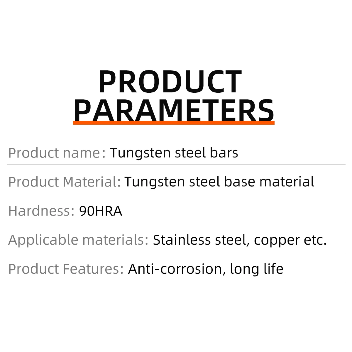 tungsten steel carbide rod bar k10 k20 carbide rods hardened steel customized cemented carbide rod