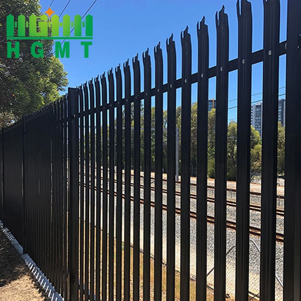 Supplier Wholesale Outdoor Perimeter Fence House Yard Backyard Wrought Iron Or Aluminum Tubular Steel Picket Metal Fencing