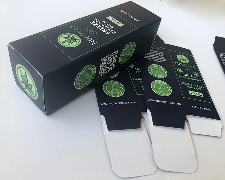 Custom 10ml/30ml dropper bottle paper packing box for hemp e-juice beard cbd oil perfume supplements products packaging boxes