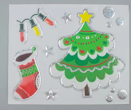 Factory price hot sale children cartoon stickers cartoon  3D stereo stickers for  christmas decoration