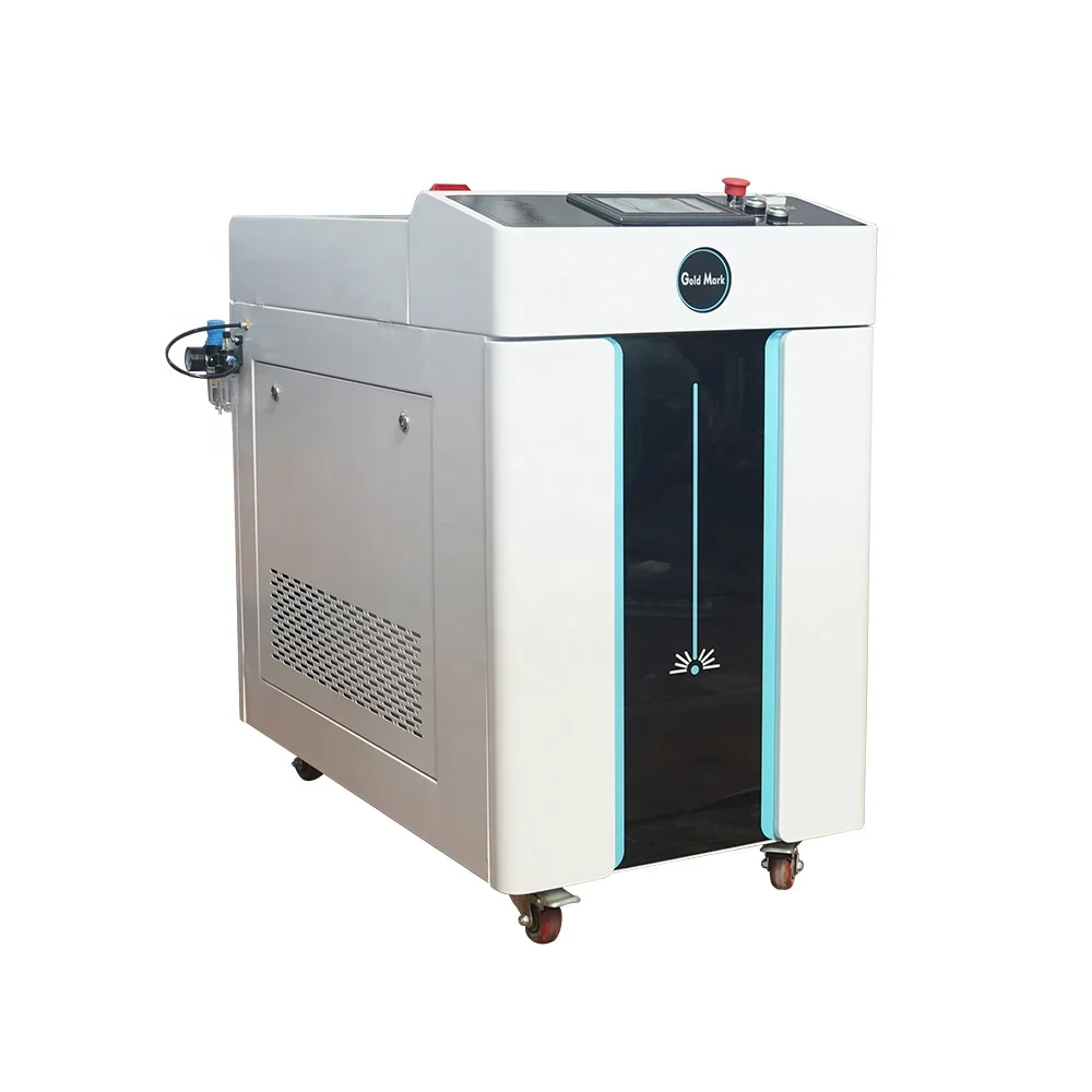 2000W 7 cleaning shapes 300mm width Raycus laser S&A water chiller portable laser cleaning machine