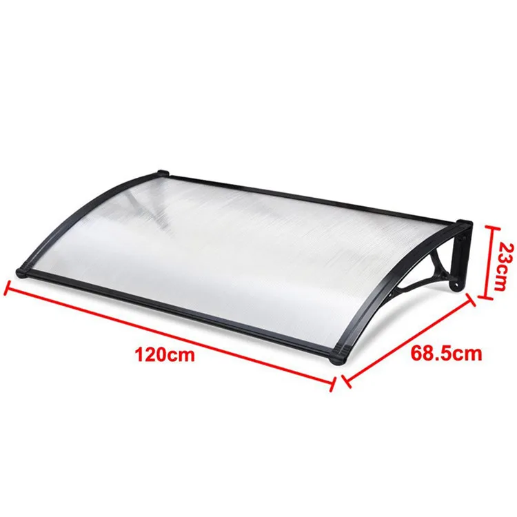 roof for front door waterproof aluminium polycarbonate awning canopy