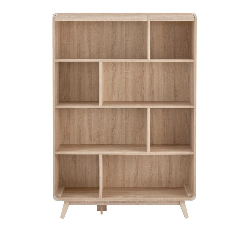 Modern Multipurpose Storage Shelf Bookcase Wood Display Shelf Stand for Books and decorative solid wood shelf