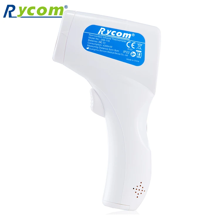 China LCD screen  three colors backlight  thermometer gun non contact infrared thermometer forehead digital