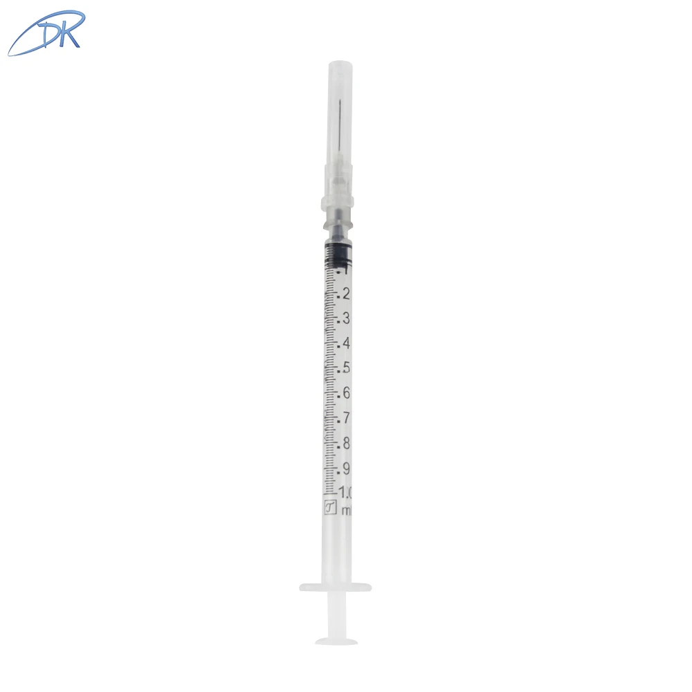 In stock 1ml medical plastic disposable syringe with price manufacturers