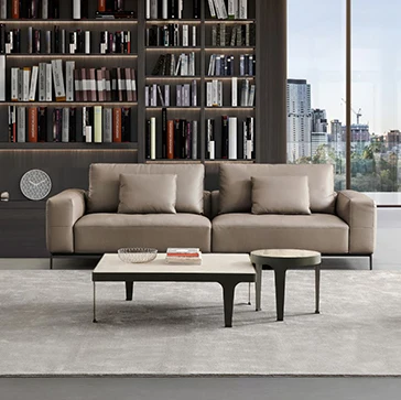 Новая модель высокого качества 3 местный искусственной кожи с деревянным каркасом набор офисная мебель для гостиной