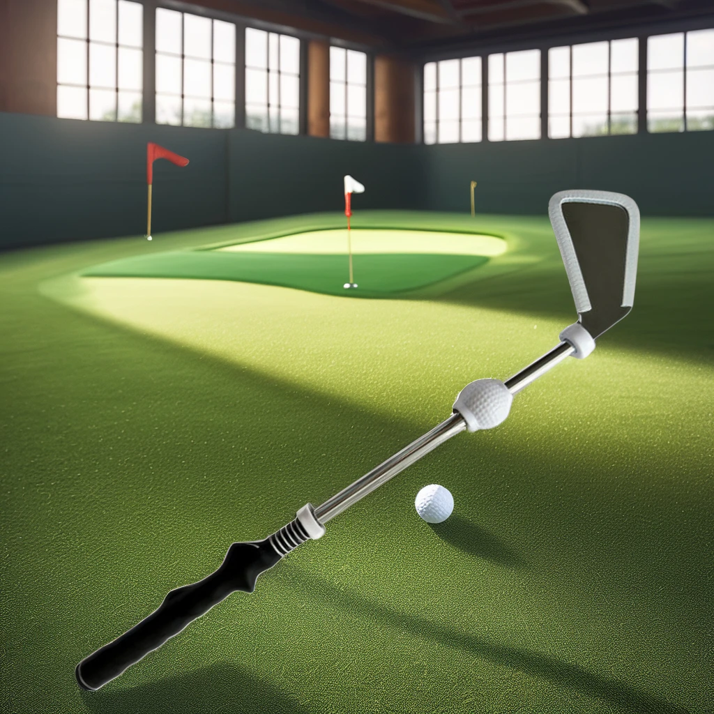 Indoor Golf Training Aids Swing Strength Tempo Chipping Hitting Trainer with Club Grips for Practice and Aids
