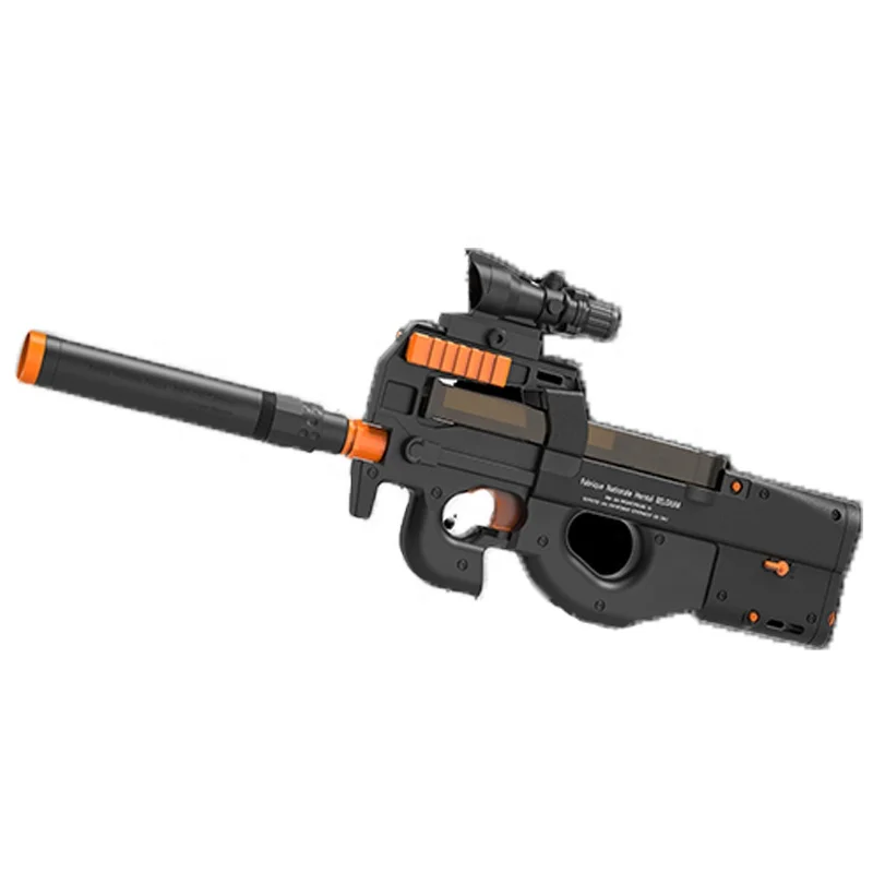 Outdoor Shooting Game Gel Splat Blaster Toy Gun Big Splatter 7-8 Mm Soft Bullet P90 Gel Ball Blaster Splatter Toy Gun