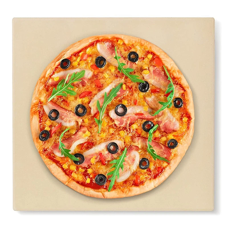 Hot Selling Products 2024 Bread Baking Stone Cooking Stone for Oven and Grill 12 Inch Square Cordierite Pizza Stone