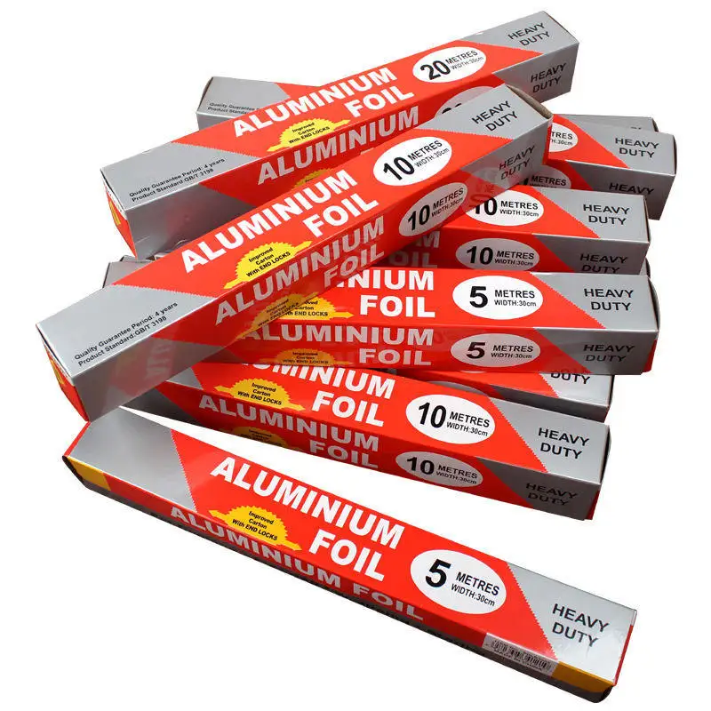 Prime Quality 8011 O 5M 10 M 20 M 50 M 60 Meters Baking Pastry Aluminum Foil Paper Roll