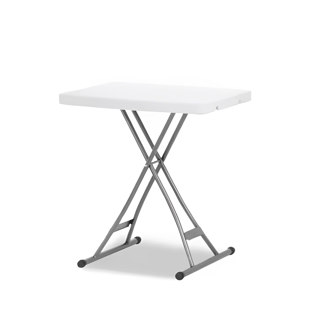 Cheapest light weight outdoor cafe white mini table used folding portable plastic tables for sale