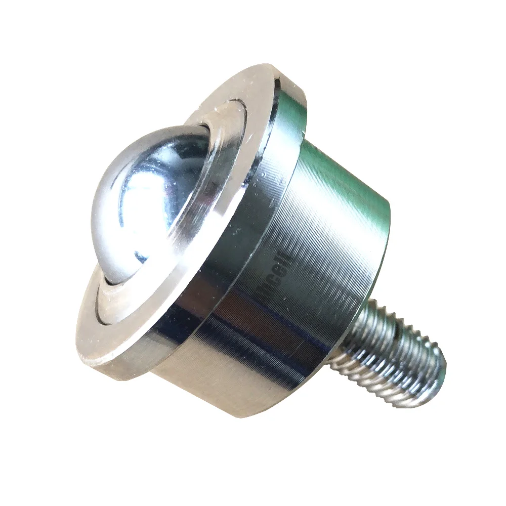 Pressed Metal Punching Durable Nylon Ball Transfer Bearing For Omniball Conveyor 22FL 25FL Thread Ball Castor Wheel