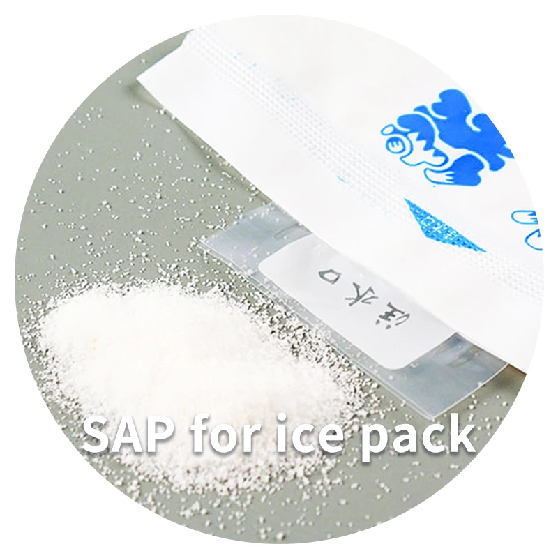 Hydrogel super absorbent polymer SAP sodium polyacrylate for ice pack